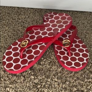 Michael Kors Polka Dot Flip Flops